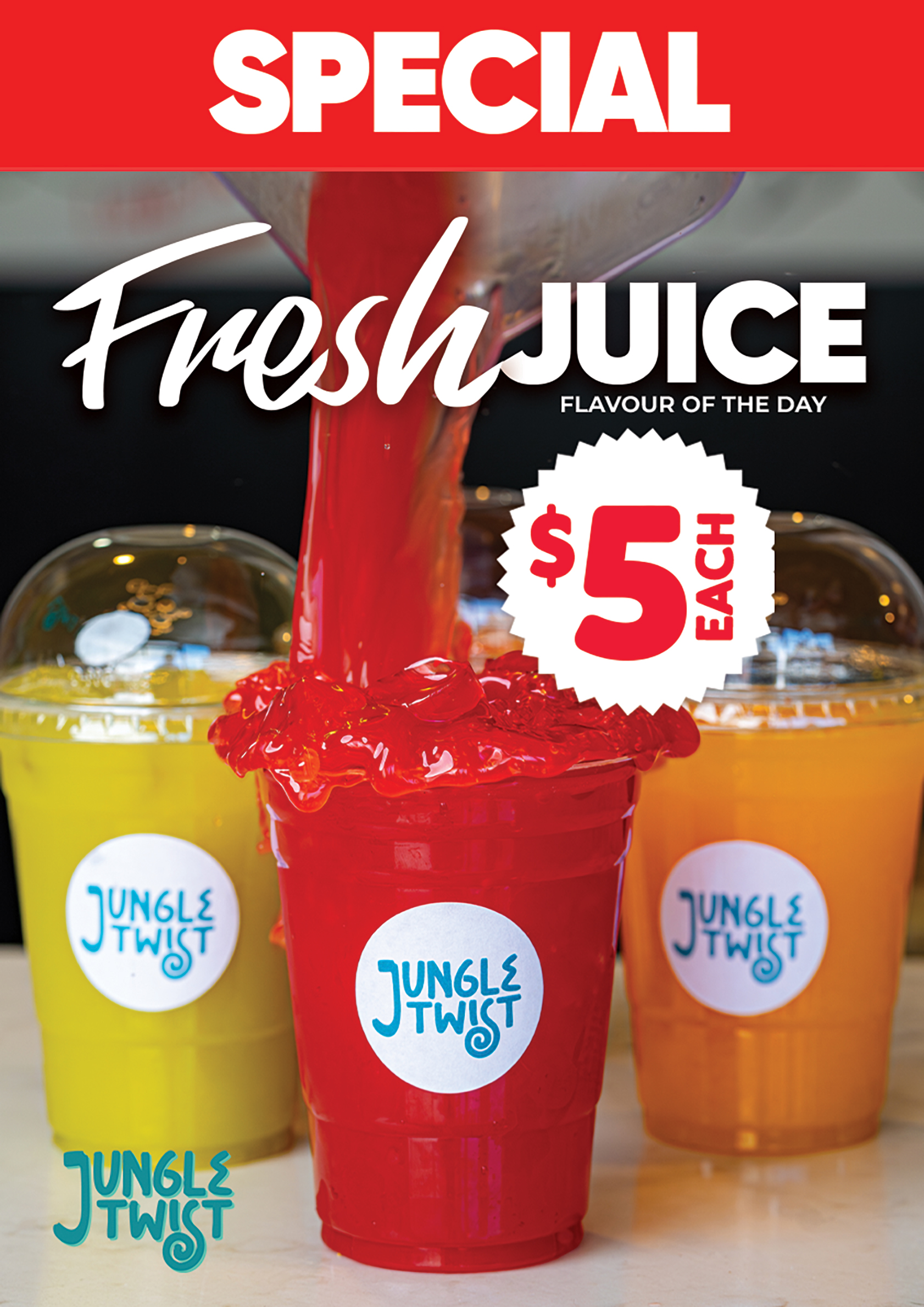 Jungle Twist Special Poster Fresh Juice